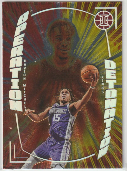 Operation Detonation 038 Davion Mitchell Sacramento Kings Asia Red & Yellow