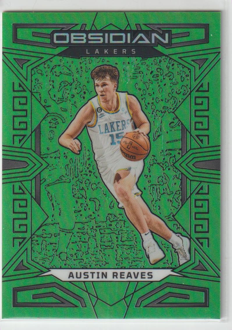 070 Austin Reaves, Los Angeles Lakers Green Flood 19/25