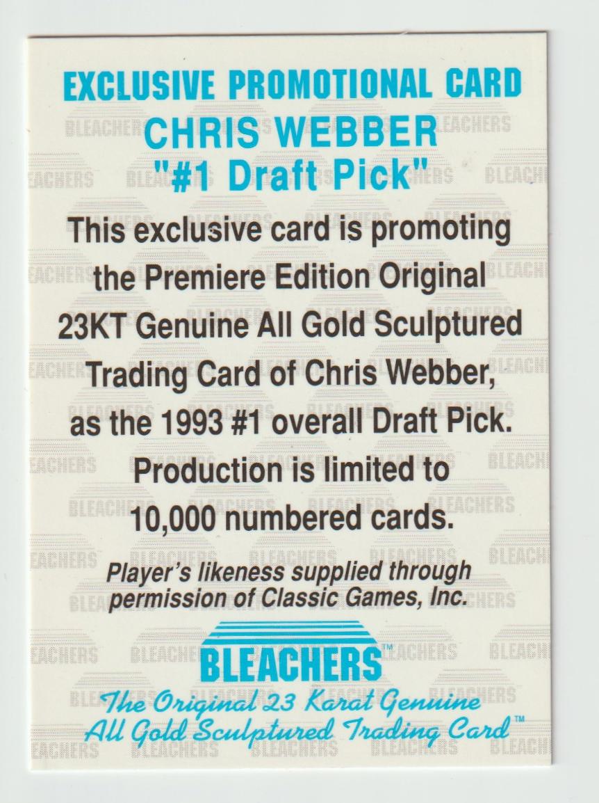 1993 #1 Draft Pick Chris Webber