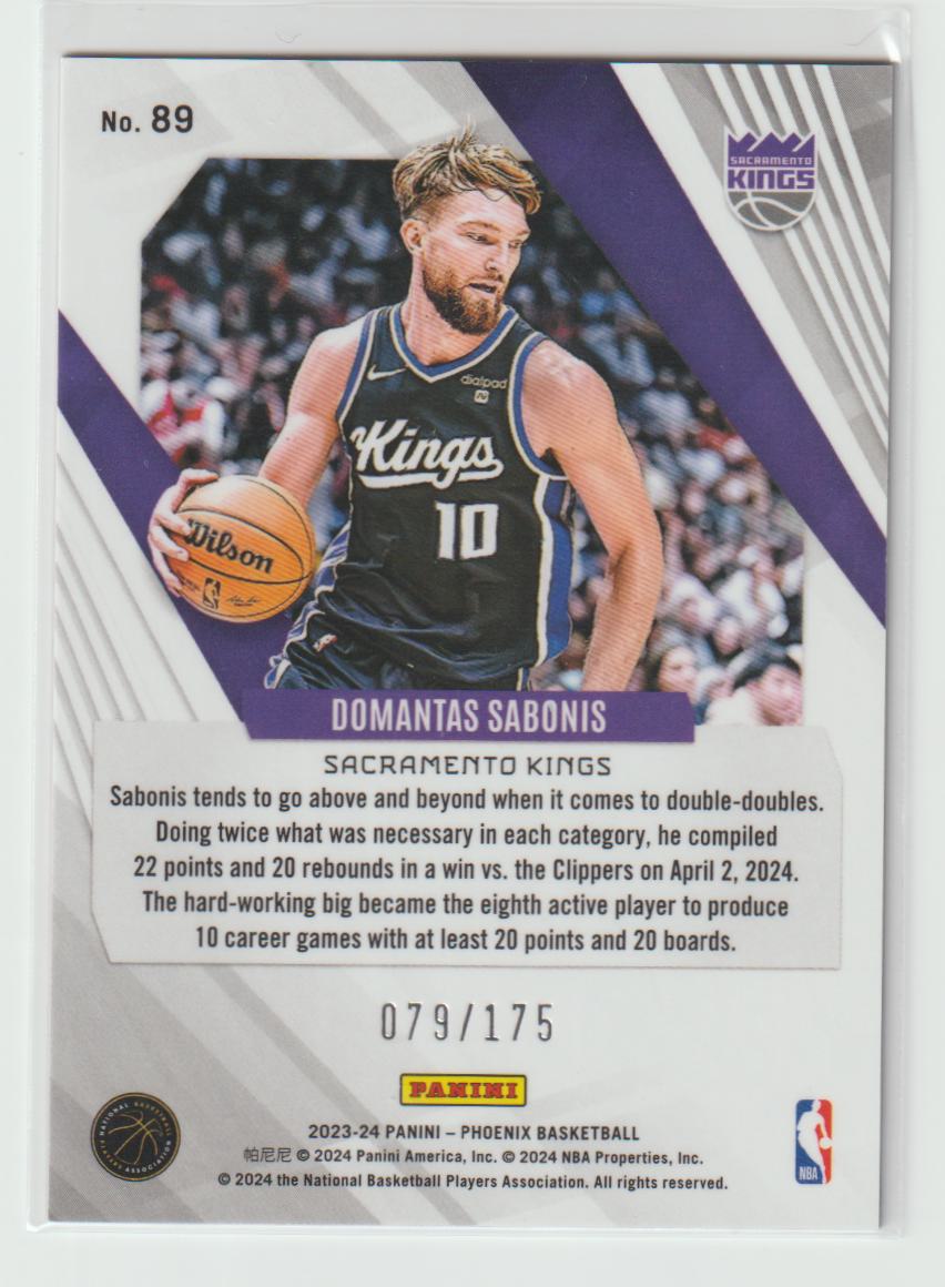 089 Domantas Sabonis Indiana Pacers Pink 79/175