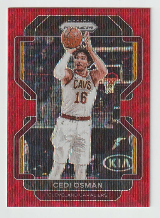 060 Cedi Osman - Cleveland Cavaliers Ruby Wave Prizm