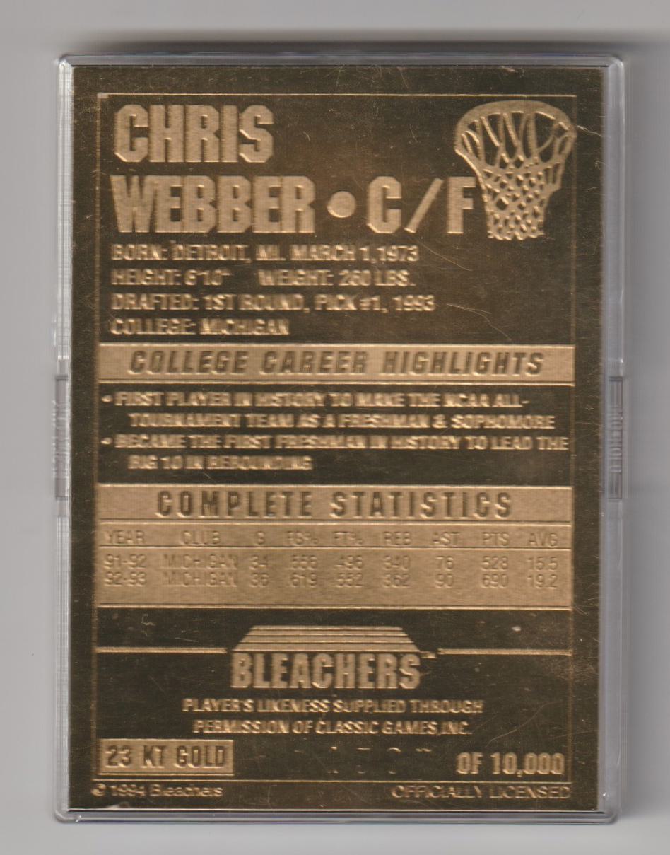 1993 #1 Draft Pick Chris Webber