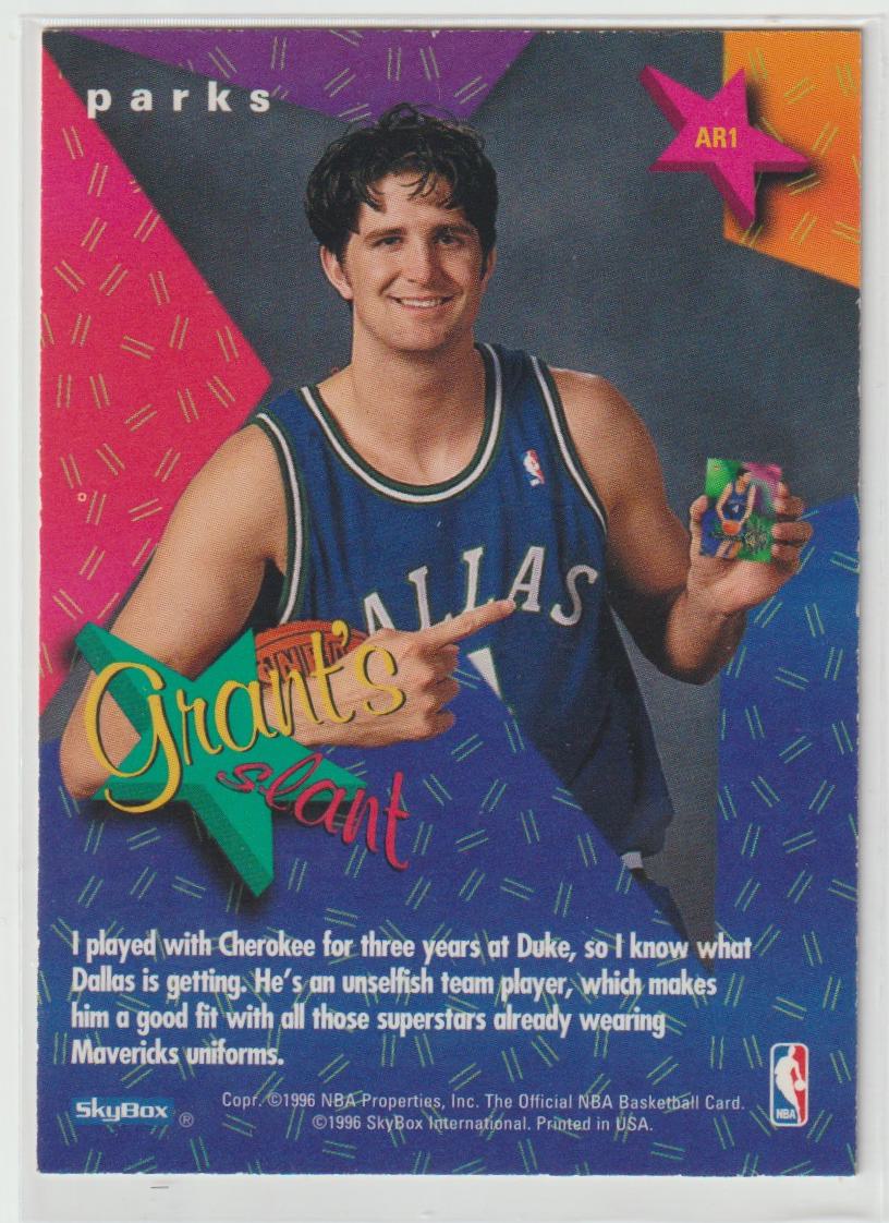 Grants All Rookies AR1 Cherokee Parks Dallas Mavericks