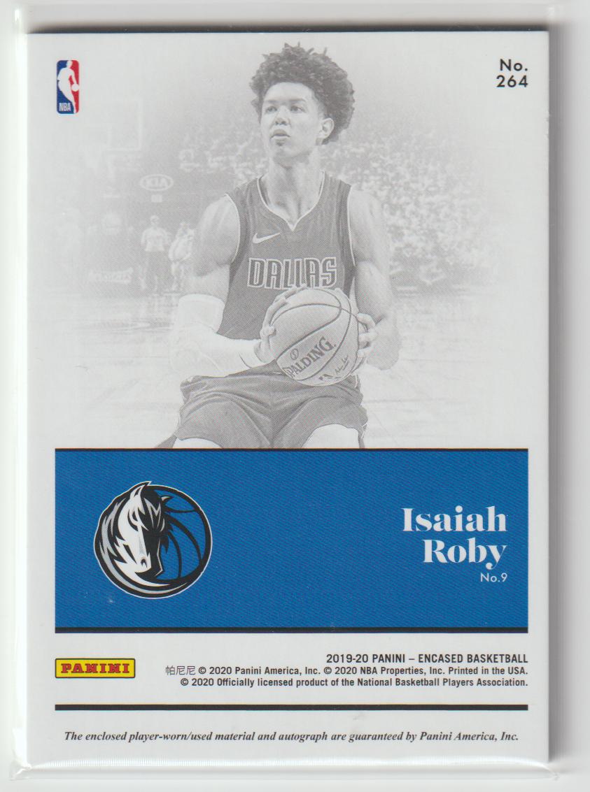 Rookie Jersey Auto Dual 264 Isaiah Roby - Dallas Mavericks 72/99