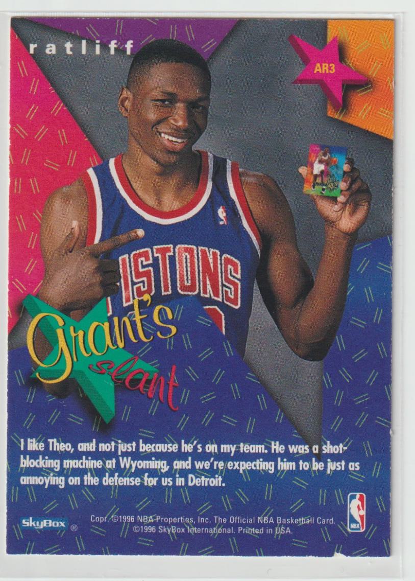 Grants All Rookies AR3 Theo Ratliff Detroit Pistons