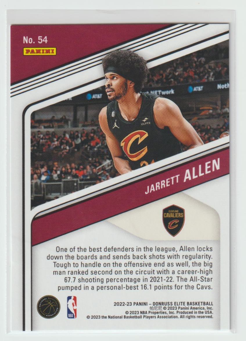 054 Jarrett Allen - Cleveland Cavaliers Blue 96/99