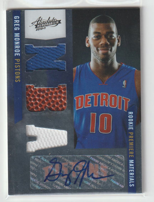Rookie Premiere Materials 157 Greg Monroe Detriot Pistons 136/499