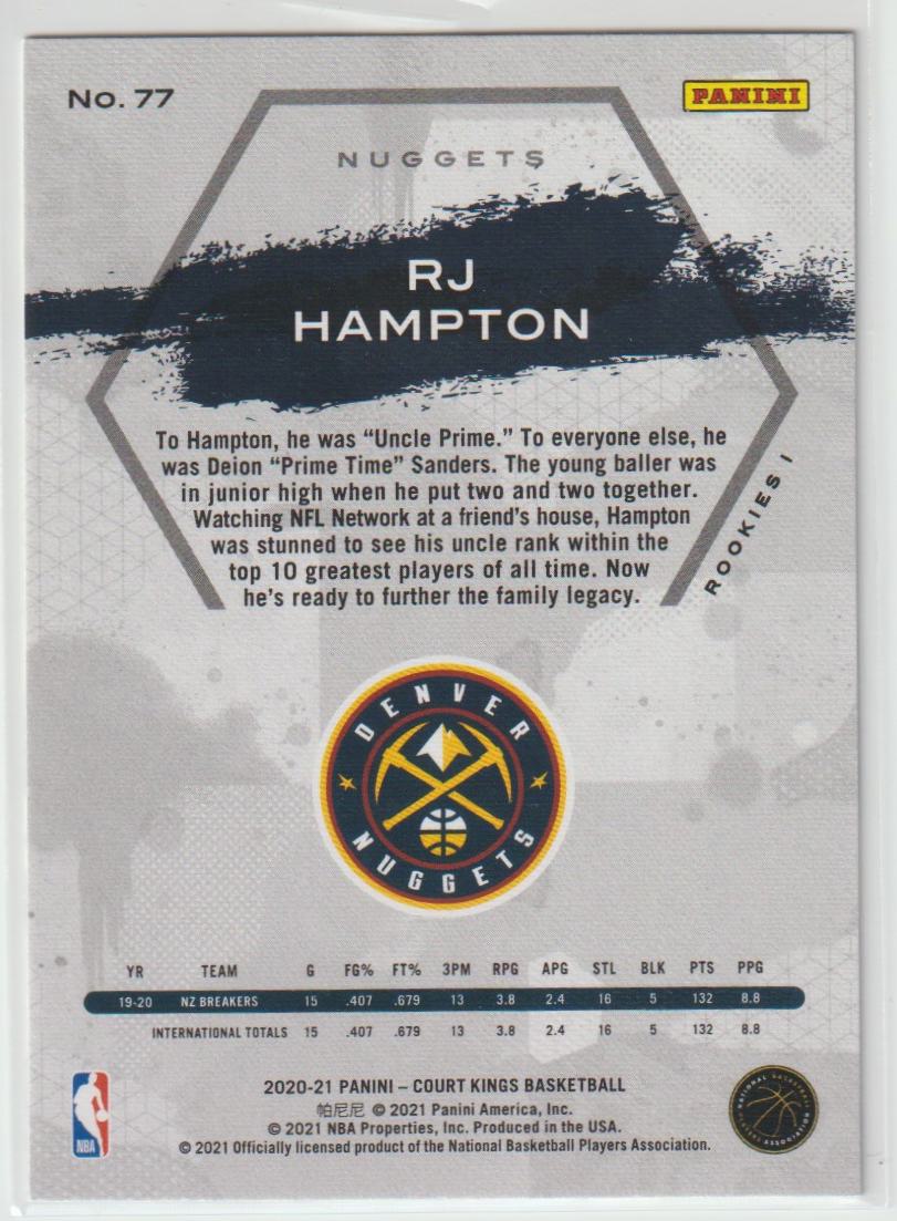 077 RJ Hampton - Denver Nuggets Rookies I