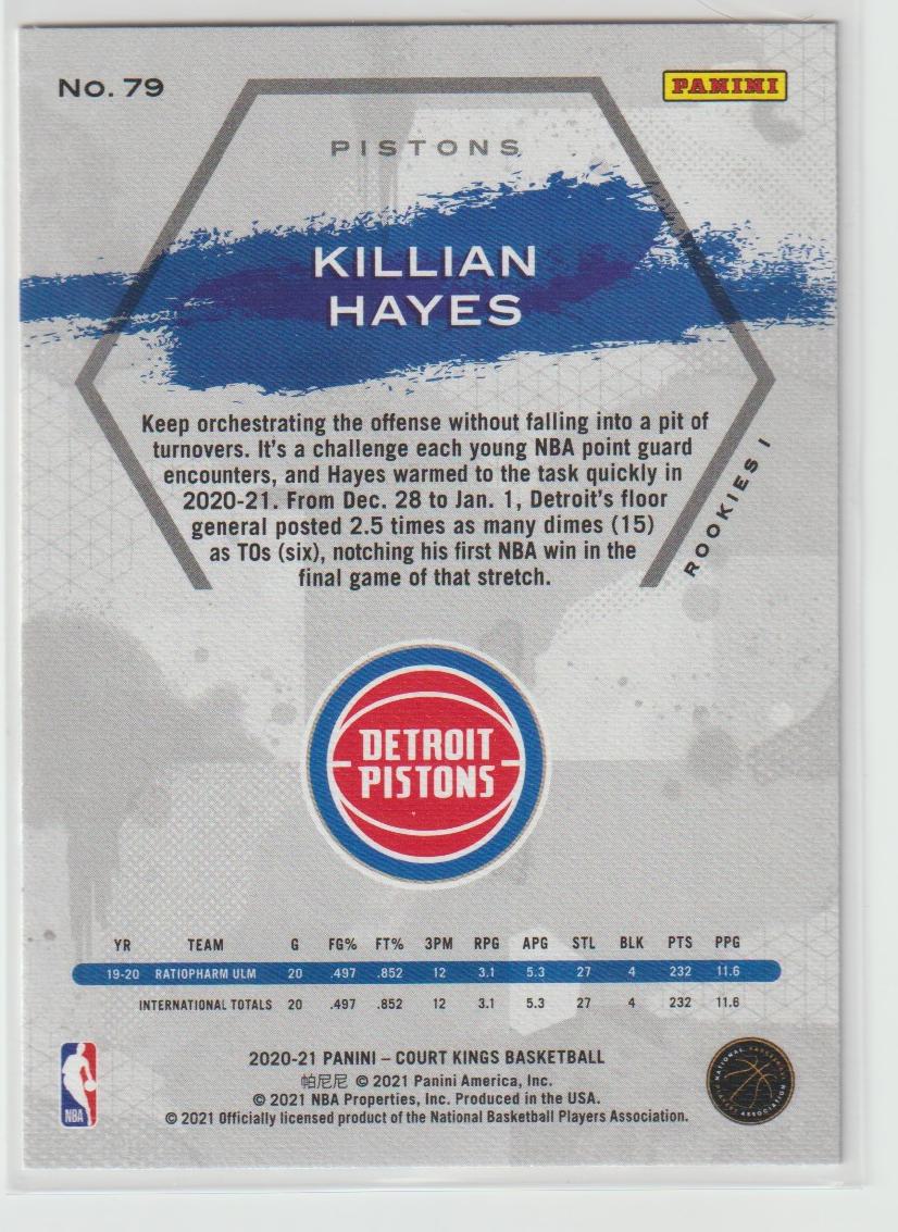 079 Killian Hayes - Detroit Pistons Rookies I