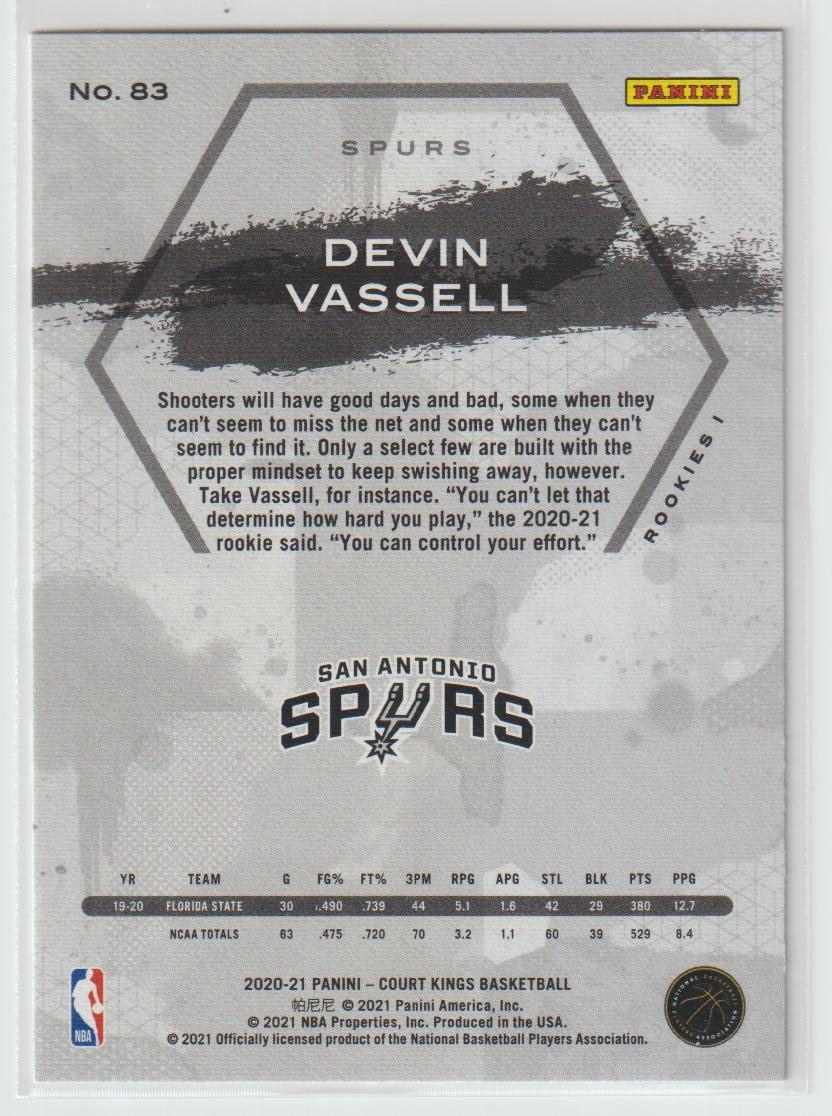 083 Devin Vassell - San Antonio Spurs Rookies I