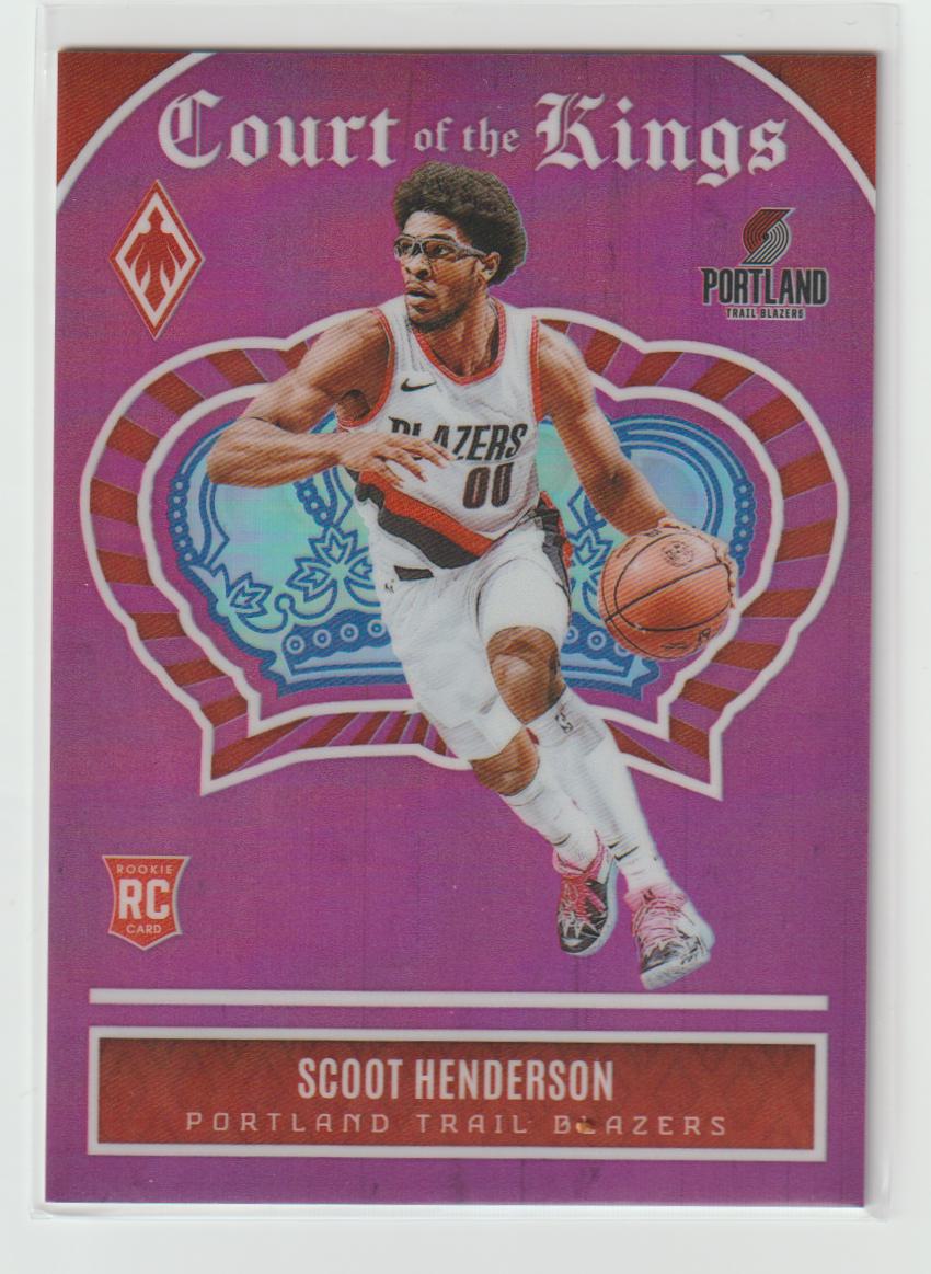 Court of the Kings 013 Scoot Henderson Portland Trail Blazers Pink 58/99