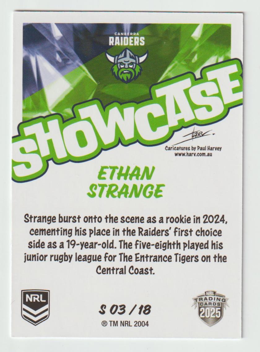 Showcase S 003 RAIDERS ETHAN STRANGE