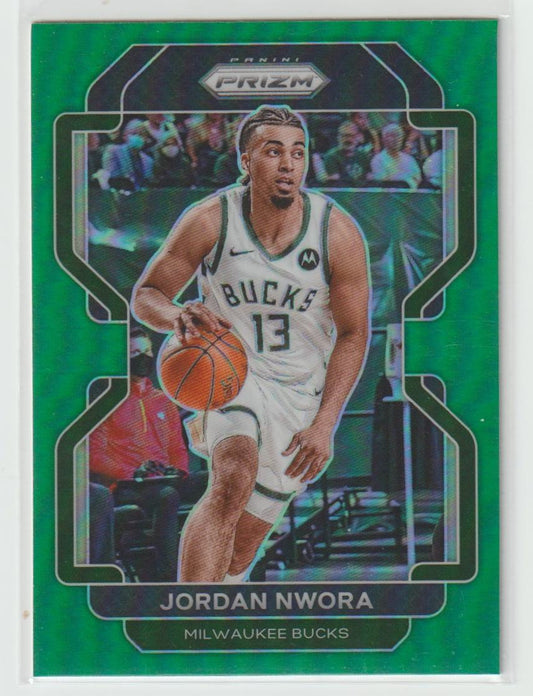 080 Jordan Nwora - Milwaukee Bucks Green Prizm
