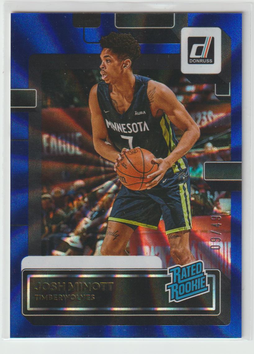 245 Josh Minott - Minnesota Timberwolves Blue Laser 9/49