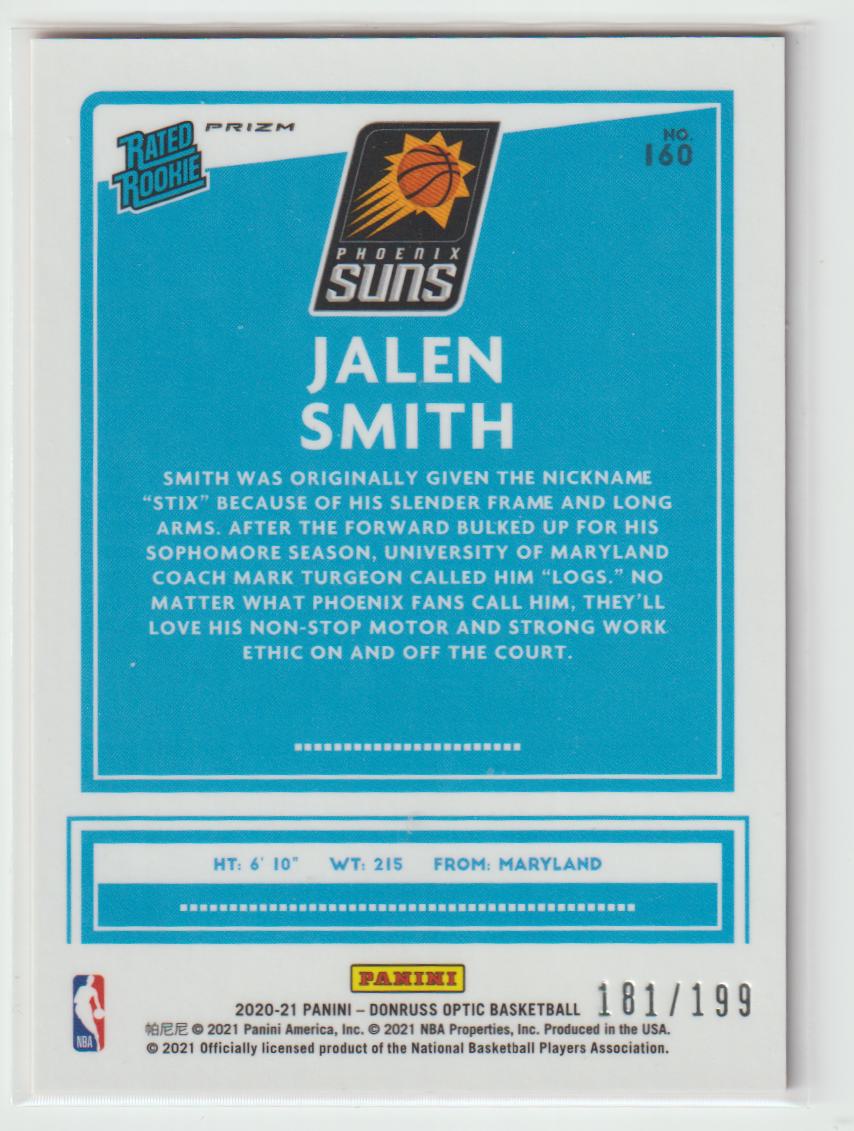 160 Jalen Smith - Phoenix Suns Orange 181/199