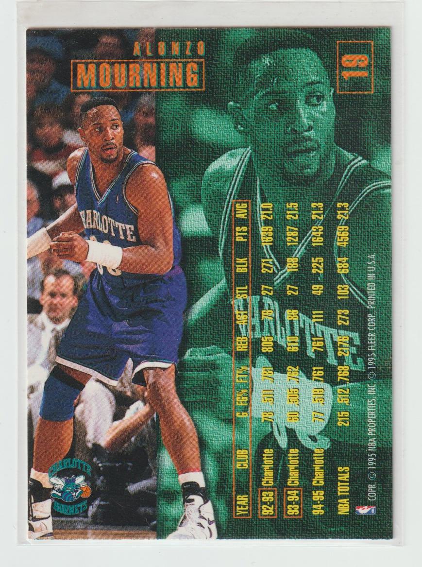 019 Alonzo Mourning Charlotte Hornets