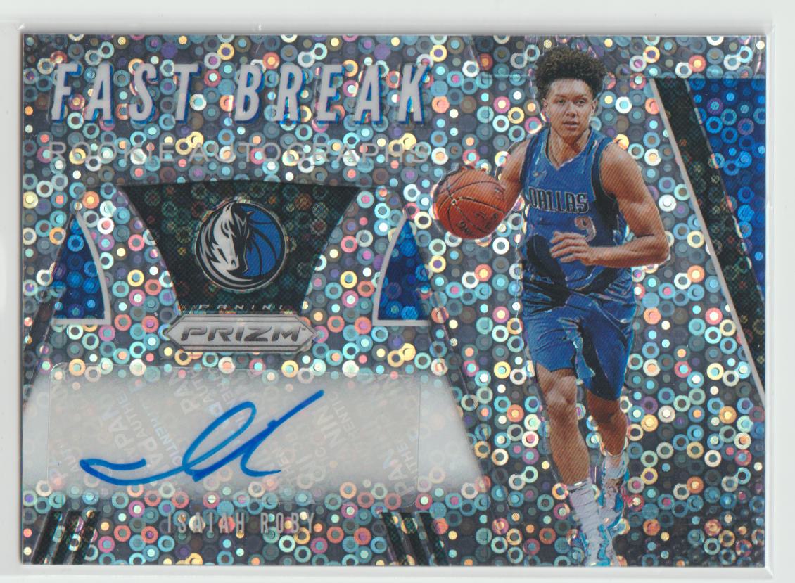 Fast Break Rookie Autographs FR-IRB Isaiah Roby - Dallas Mavericks