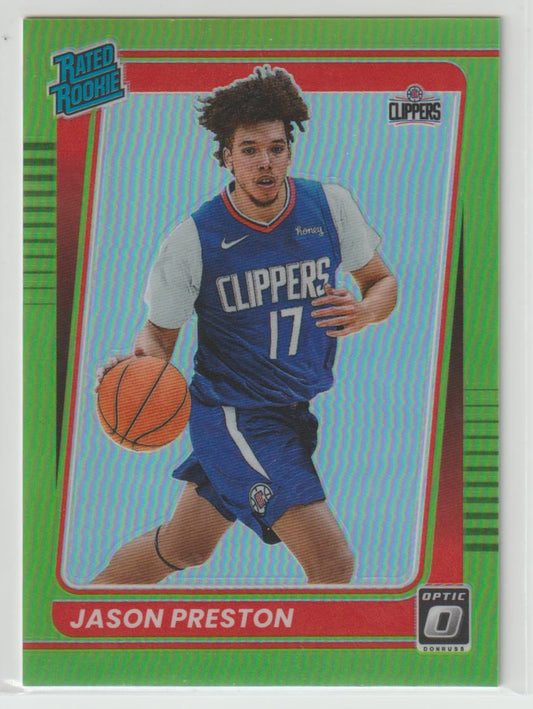 160 Jason Preston - Los Angeles Clippers Lime Green 59/149