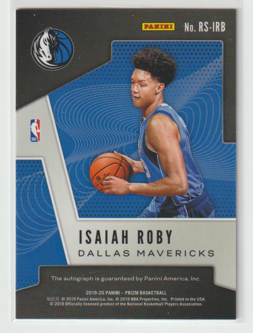 Rookie Signatures RS-IRB  Isaiah Roby - Dallas Mavericks