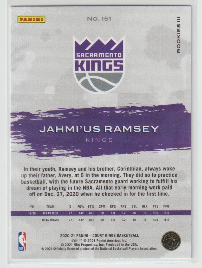 151 Jahmi'us Ramsey - Sacramento Kings Rookies III