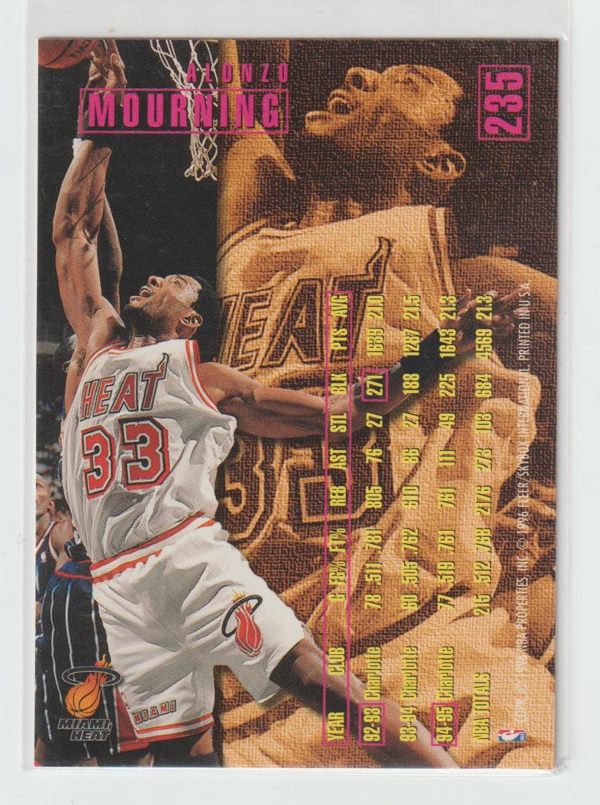 235 Alonzo Mourning Charlotte Hornets