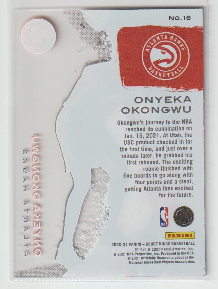 Acetate Rookies 016 Onyeka Okongwu - Atlanta Hawks