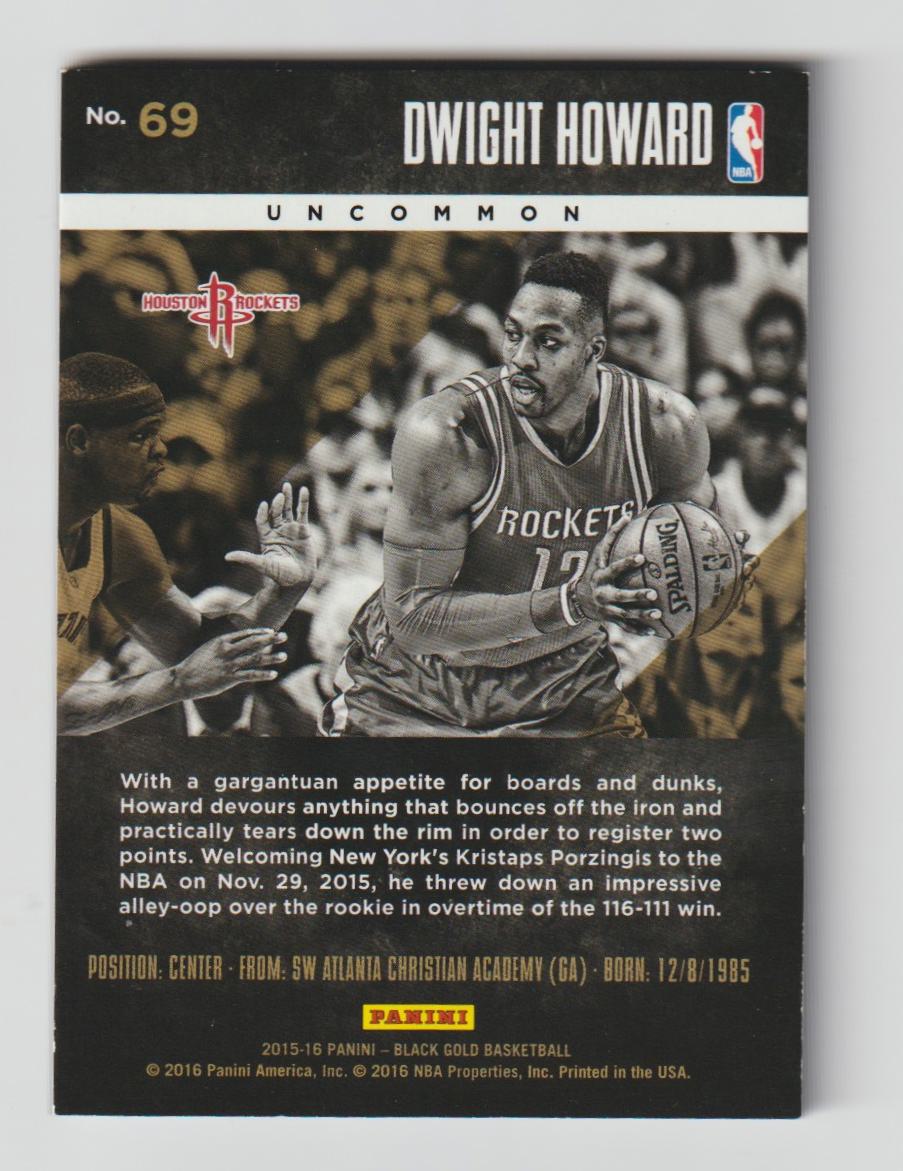 069 Dwight Howard - Houston Rockets Uncommon