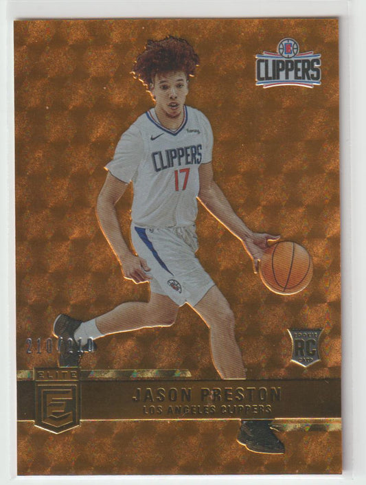 208 Jason Preston - Los Angeles Clippers Orange 210/210