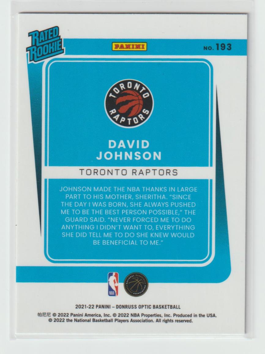 193 David Johnson - Toronto Raptors