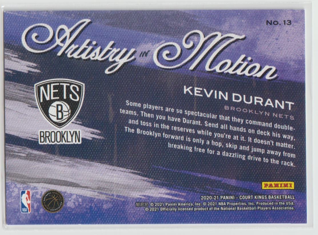 Artistry in Motion 013 Kevin Durant - Brooklyn Nets