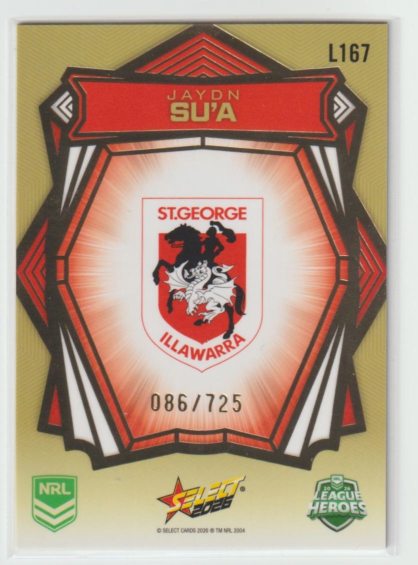 L167 Jaydn Su’a Gold Back 86/725