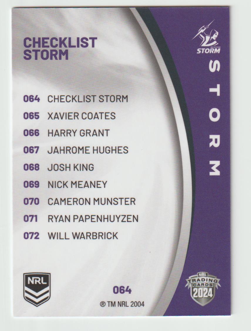 064 STORM CHECKLIST