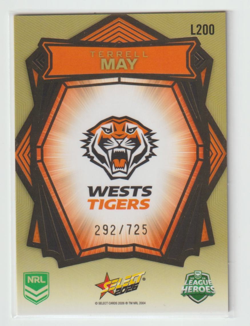 L200 Terrell May Gold Back 292/725