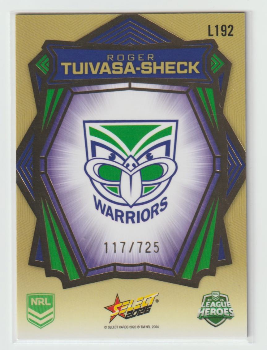 L192 Roger Tuivasa-Sheck Gold Back 117/725