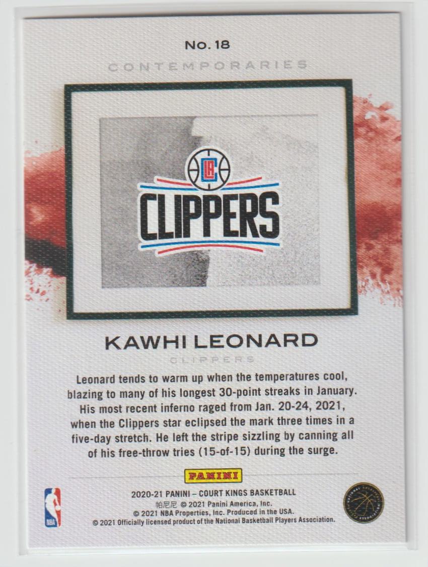 Contemporaries 018 Kawhi Leonard - Los Angeles Clippers