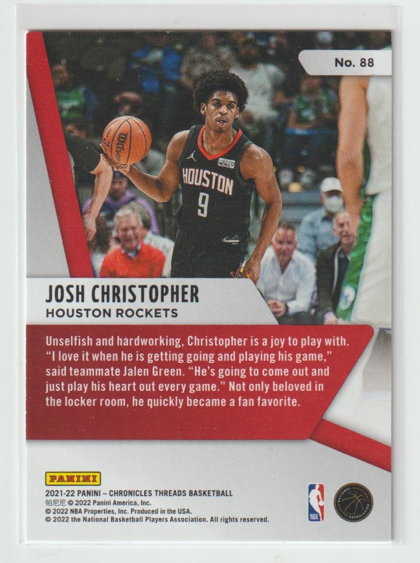 088 Josh Christopher - Houston Rockets Red 6/149