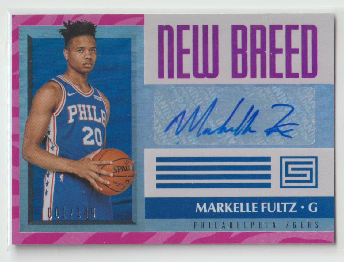 New Breed Autographs NB-MFZ Markelle Fultz - Philadelphia 76ers Pink 101/149