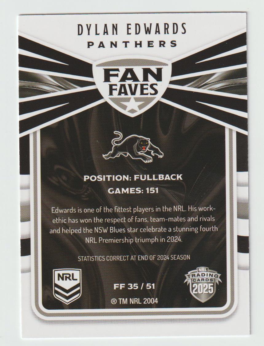 Fan Faves   FF 035 PANTHERS DYLAN EDWARDS