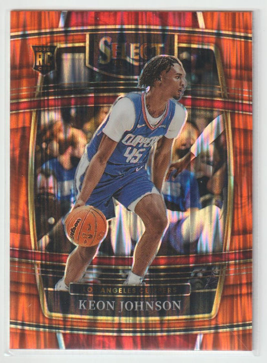 040 Keon Johnson - Los Angeles Clippers Orange Flash
