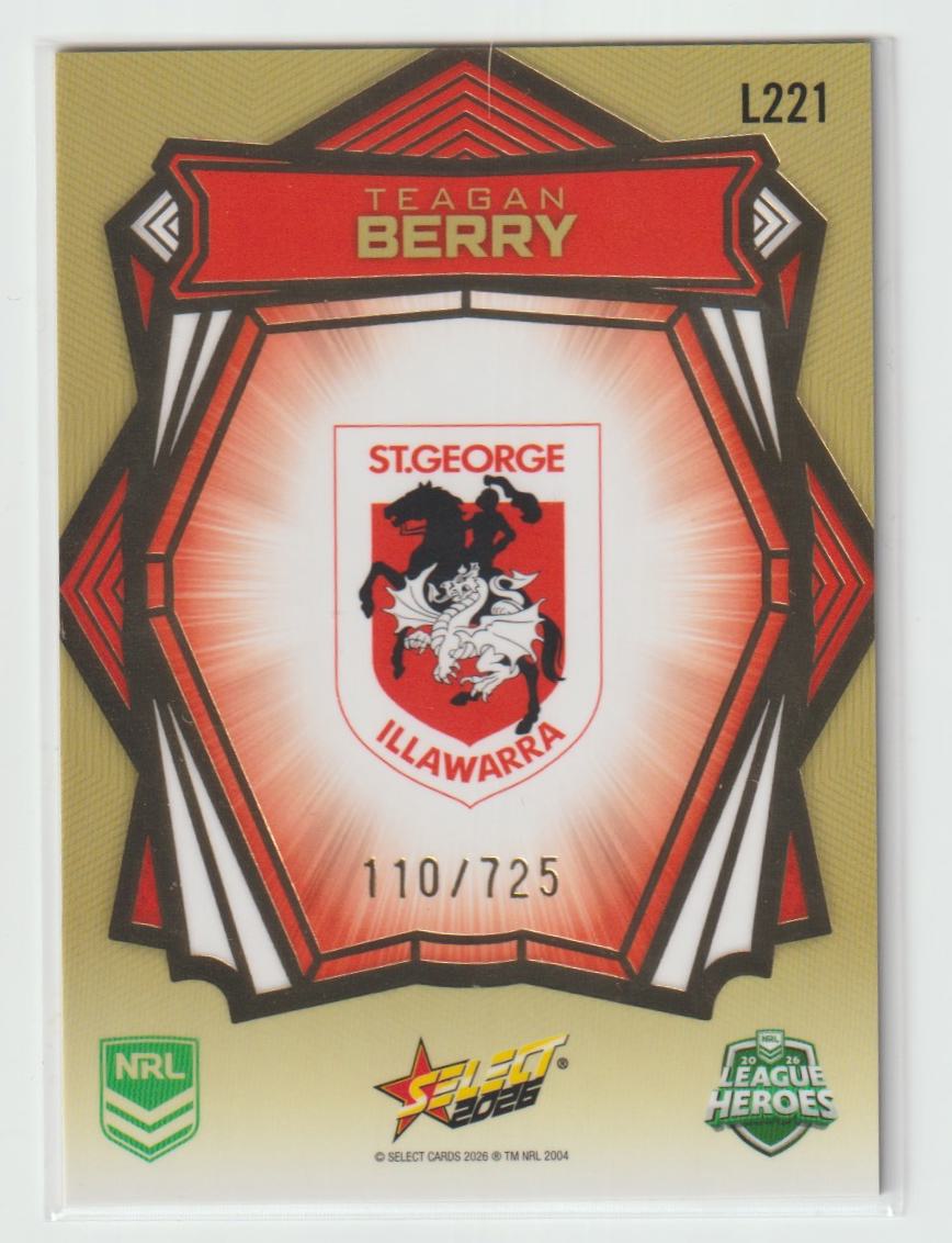 L221 Teagan Berry Gold Back 110/725