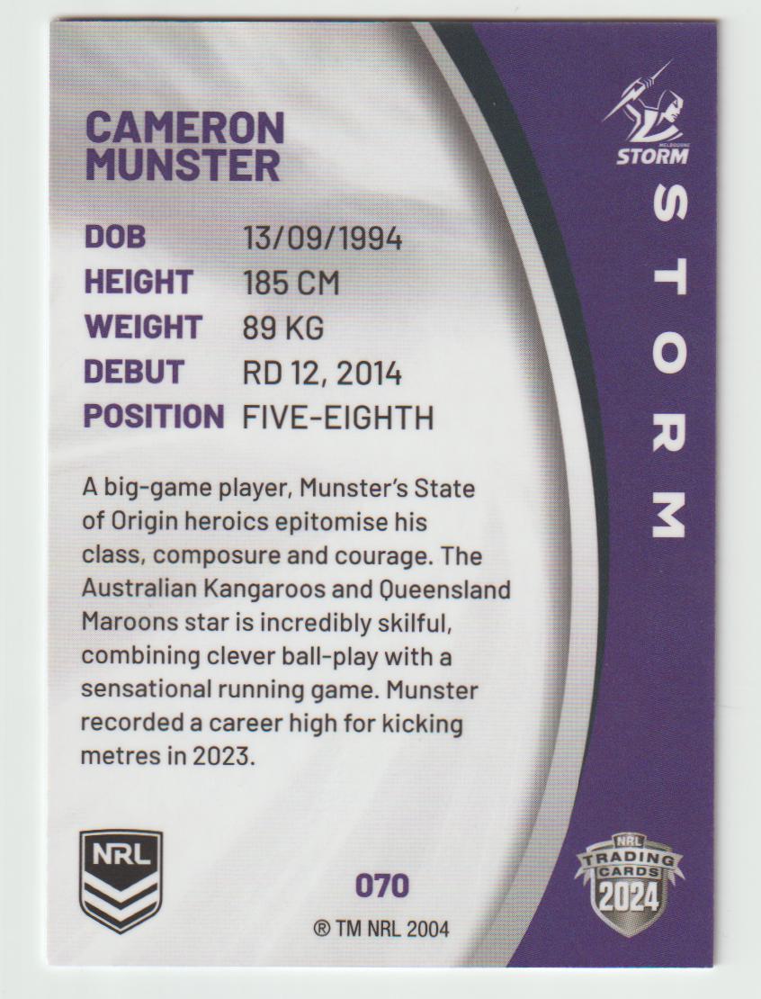 070 CAMERON MUNSTER