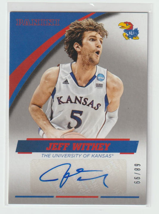 JW-KU Jeff Withey Kansas University Silver 66/89