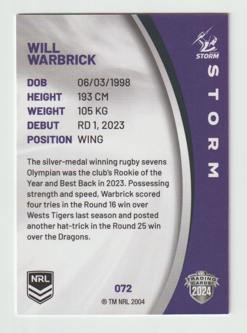 072 WILL WARBRICK