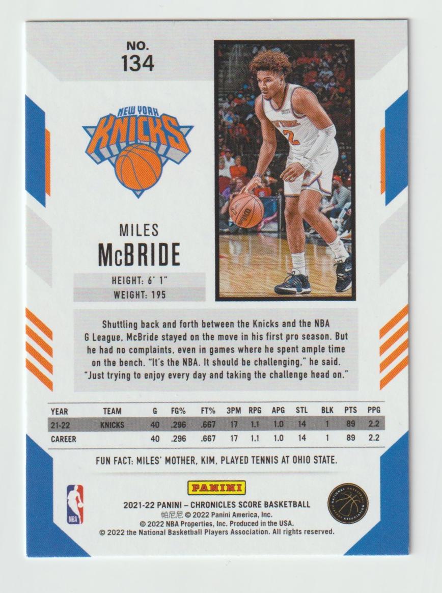 134 Miles McBride - New York Knicks