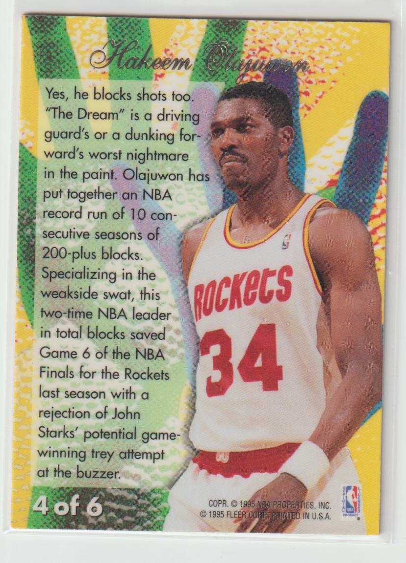 Rejector 4 Hakeem Olajuwon Houston Rockets