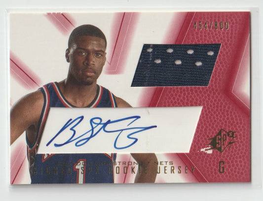 Signed SPx Rookie Jersey 95 Brandon Armstrong Nets Red 454/800