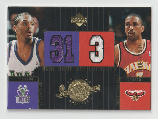 Dual Game-Used Jerseys Jamal Sampson Shareef Abdul-Rahim 880/1500