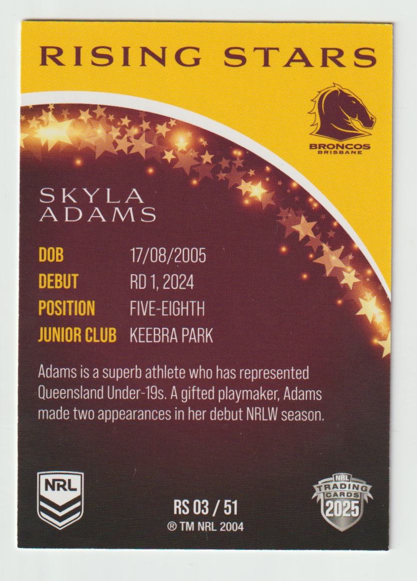 Rising Stars RS 003 BRONCOS SKYLA ADAMS