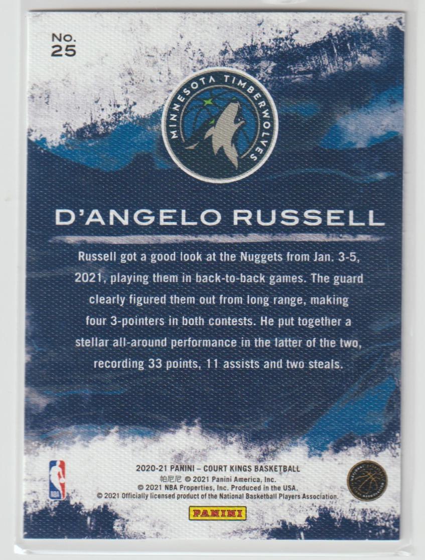 Modern Strokes 025 D'Angelo Russell - Minnesota Timberwolves