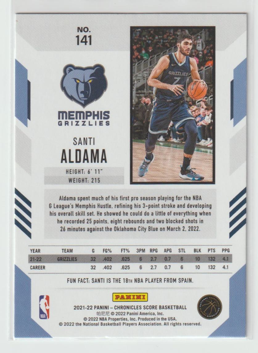 141 Santi Aldama - Memphis Grizzlies